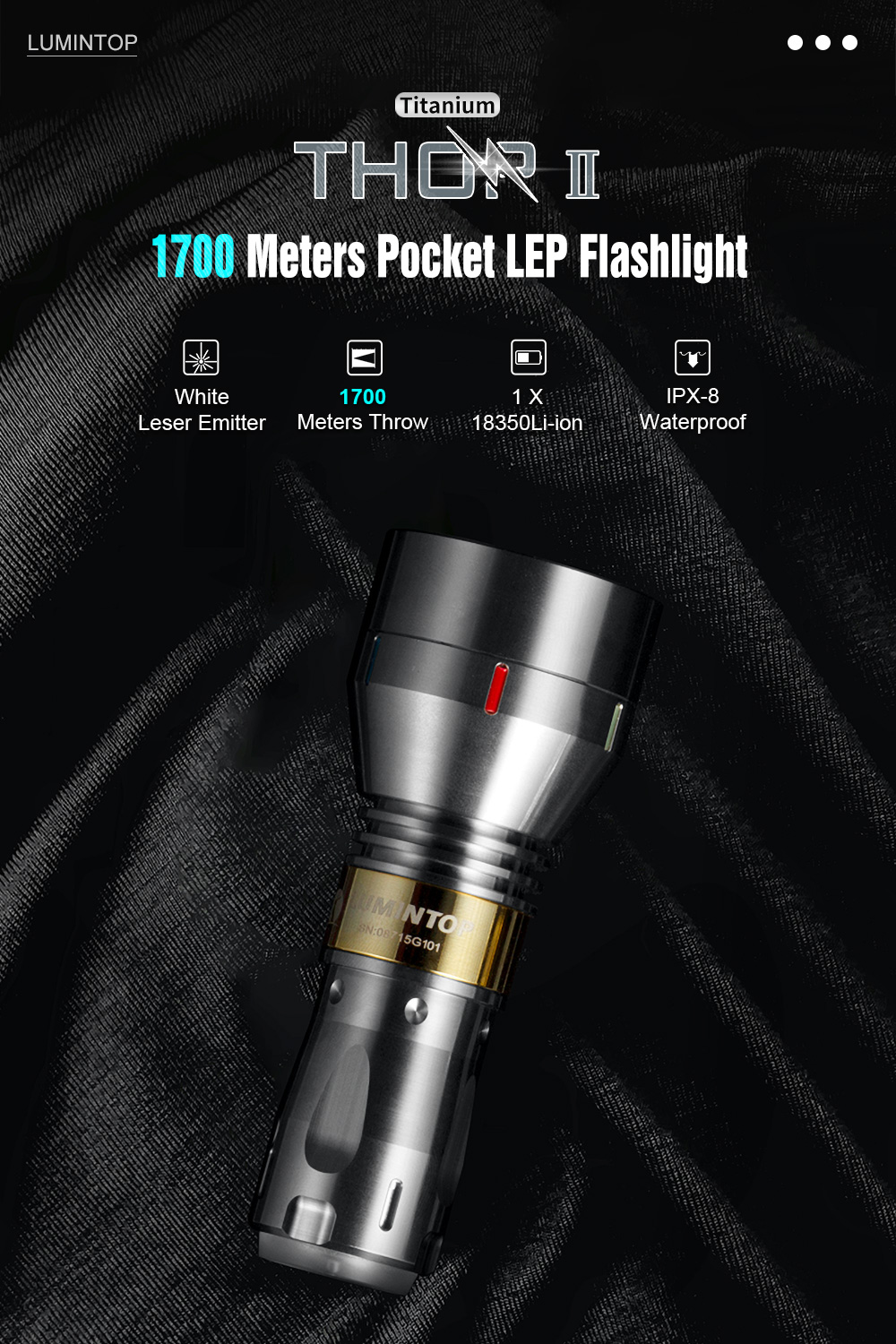 コレクション品】lumintop THOR2 V2 タイプC純正充電池 コレクション品