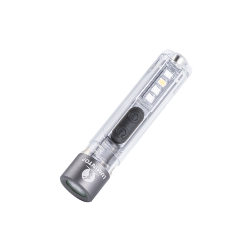 Lumintop Black Cat Mini EDC Flashlight 400 Lumens USB-C Rechargeable LED with Warm White, UV & RGB