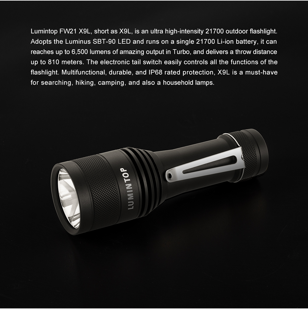 ライト・ランタン Lumintop Fw21 X9L sbt90.2 Titanium FW21 X9L - Lumintop