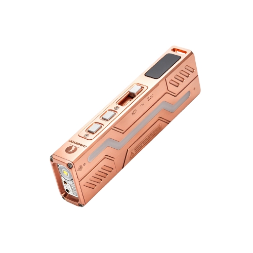 Lumintop MoonBox 3.0 Copper Multi-Function 1200LM Rechargeable EDC Flashlight Laser Pointer UV Light RGB Lamp