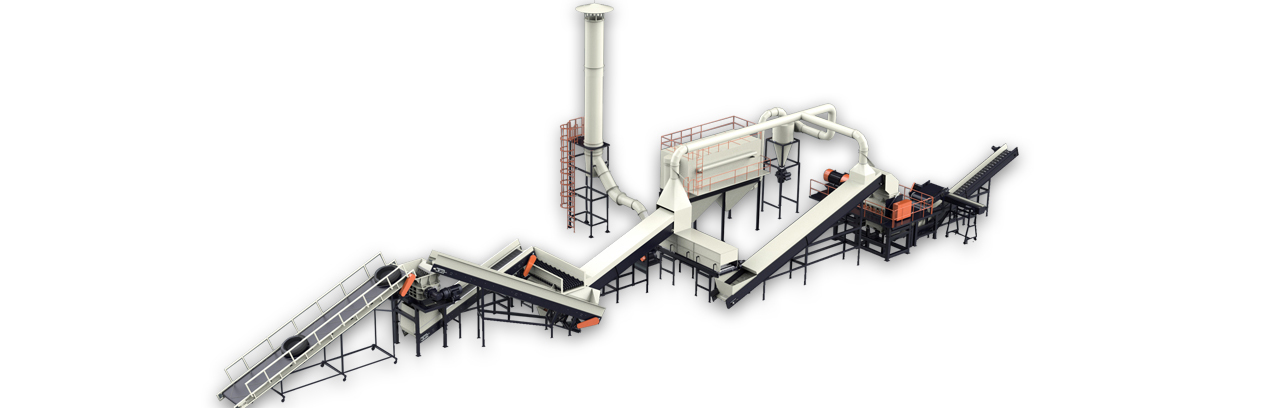 Crushing and Sorting Euipment for Waste Tires