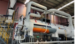 Continuous Rotatory Drying and Carbonizing System for Biocarbon