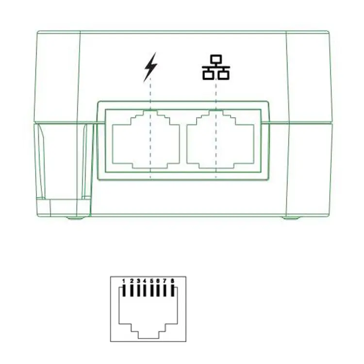 56V 0.535A Single-Port Ethernet Power Supply Adapter
