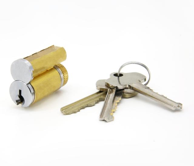 Brass Removable LFIC Lock Cylinder Master Key Removable Quick Change Door Lock Large Format Interchangeable Core