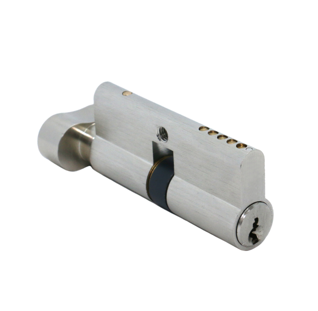 European Single & Turn Lock Cylinder Half Thumb Turn Master Key Knob Lock Cylinder Customized Length, Color