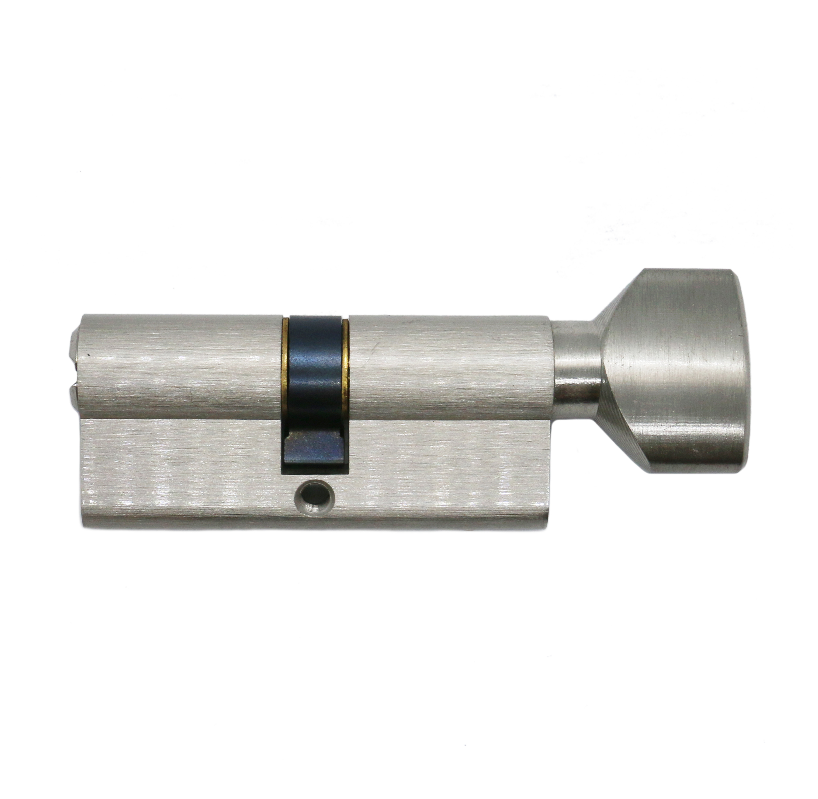 Computer Key European Single & Turn Lock Cylinder Half Thumb Turn Master Key Knob Lock Cylinder Customized Length, Color