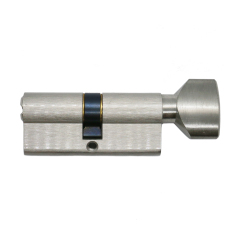 Computer Key European Single & Turn Lock Cylinder Half Thumb Turn Master Key Knob Lock Cylinder Customized Length, Color