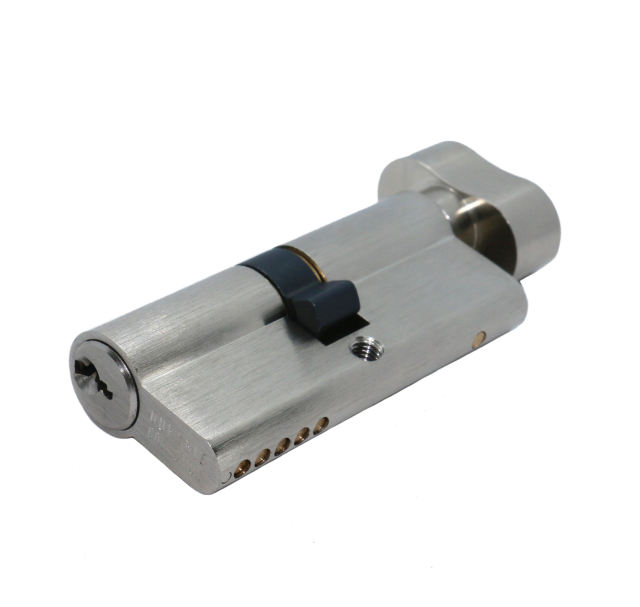 European Single & Turn Lock Cylinder Half Thumb Turn Master Key Knob Lock Cylinder Customized Length, Color