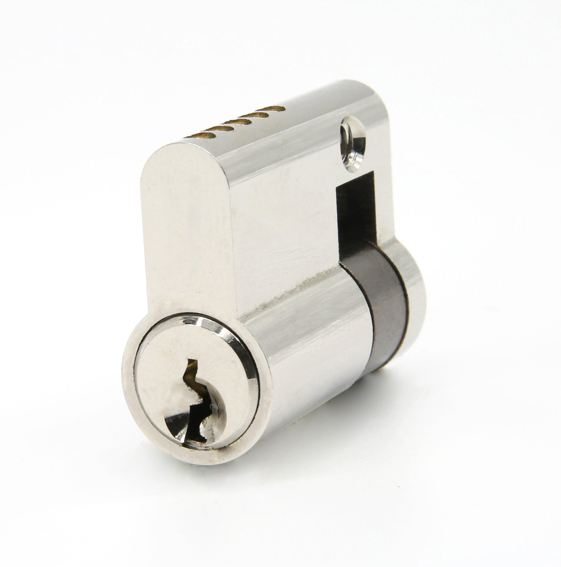 Factory Supply Euro Profile Single Cylinder Half Key Oval Lock Cylinder Emergency Function Customized length, color