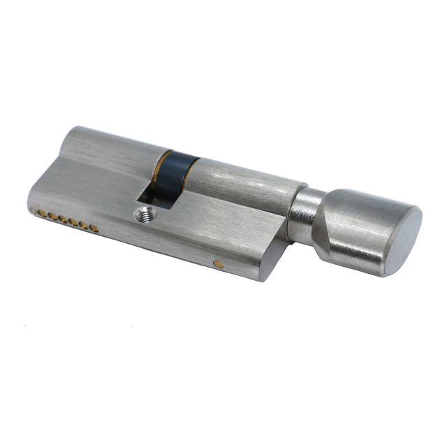 Computer Key European Single & Turn Lock Cylinder Half Thumb Turn Master Key Knob Lock Cylinder Customized Length, Color