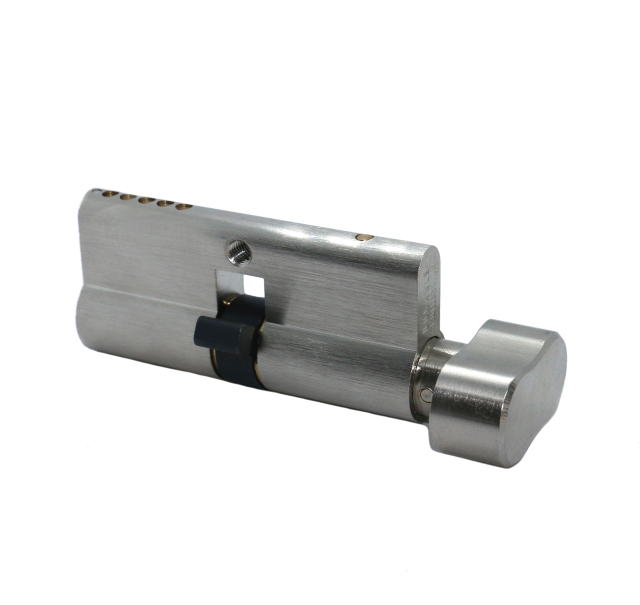 European Single & Turn Lock Cylinder Half Thumb Turn Master Key Knob Lock Cylinder Customized Length, Color