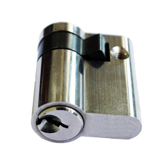 Factory Supply Euro Profile Single Cylinder Half Key Oval Lock Cylinder Emergency Function Customized length, color