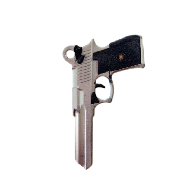 Pistol shape Design Color Blank Key Color Key visitor key, personalized key