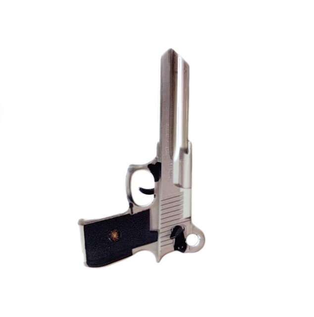 Pistol shape Design Color Blank Key Color Key visitor key, personalized key