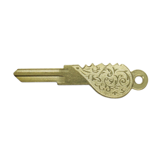 Art Key Custom Design Brass Blank Key Engraved Key, Customized According to Drawings