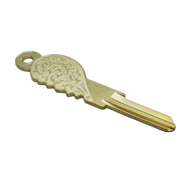 Art Key Custom Design Brass Blank Key Engraved Key, Customized According to Drawings