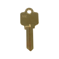 American Wholesale House AR1 Key Blank Solid Brass Key Door Key