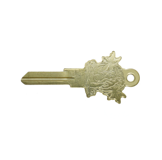 Custom Design Brass Blank Key Engraved Key, Customized According to Drawings