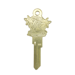 Custom Design Brass Blank Key Engraved Key, Customized According to Drawings