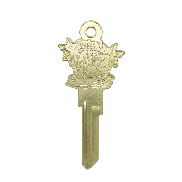 Custom Design Brass Blank Key Engraved Key, Customized According to Drawings