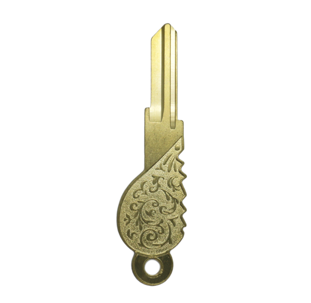 Art Key Custom Design Brass Blank Key Engraved Key, Customized According to Drawings