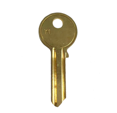 UL050 Keyway House Door Locks Blank Keys Y1 Key Blank Brass Key Blanks