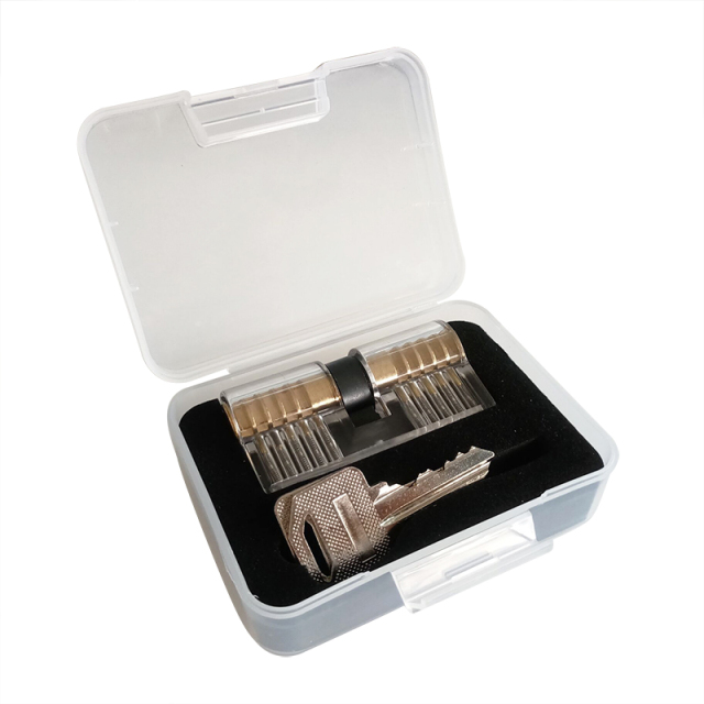 Clear Transparent Plastic Lock Pick Training Set Euro Lock Cylinder Clear Lock Cylinder For Locksmith