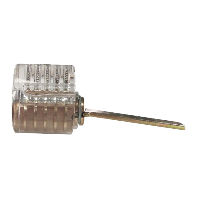 Clear Locksmith Tools Practice Lock Cylinder Transparent Plastic Box 75*30mm Clear Rim Lock Cylinder For Locksmith