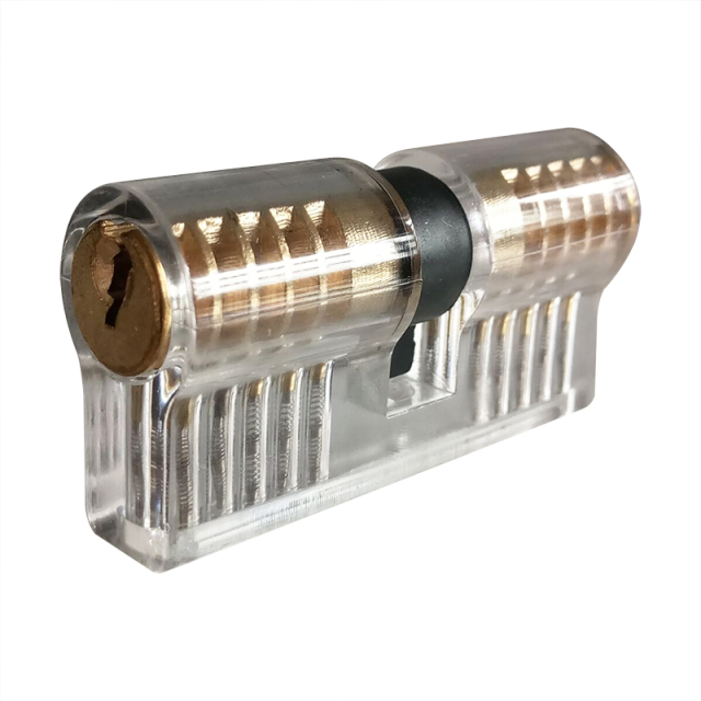 Clear Transparent Plastic Lock Pick Training Set Euro Lock Cylinder Clear Lock Cylinder For Locksmith