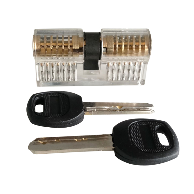 Clear Transparent Cutaway Training Plastic lock Clear Lock Cylinder For Locksmith Keys can be customized