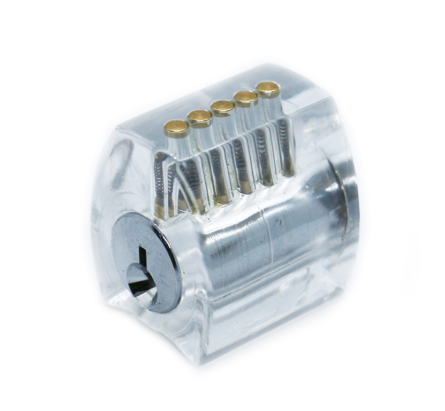 Clear 1/2 Practice Locksmith Tools Set Transparent Serrated Cylinder Clear Lock Cylinder For Locksmith