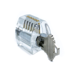 Clear 1/2 Practice Locksmith Tools Set Transparent Serrated Cylinder Clear Lock Cylinder For Locksmith