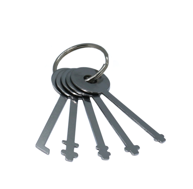 5pcs Practice Stainless Steel Wanded Lock Plcto Set Lockpicking Tools set For Locksmith