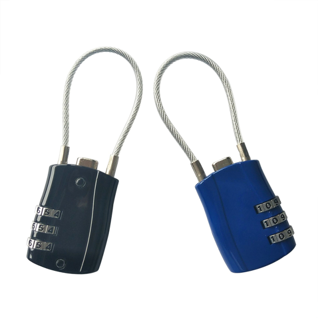 Wholesale 3 Digit Digital Cable Combination Password Padlock Uggage, Bags, Lockers Padlock Keyless Padlock