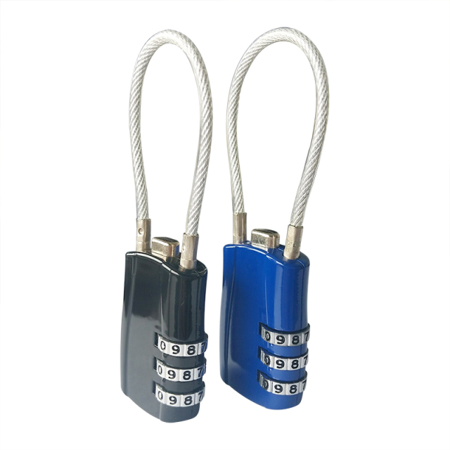 Wholesale 3 Digit Digital Cable Combination Password Padlock Uggage, Bags, Lockers Padlock Keyless Padlock