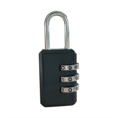 Wholesale Small 3 Digit Combination Black Padlock Uggage, Bags, Lockers Padlock Keyless Padlock
