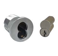 6 Pin Small Format Best Interchangeable Core Mortise Cylinder Housing with Chrome Finish Master Key system