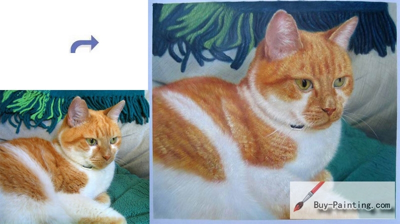 Custom Pet Portrait-Lovely Cat