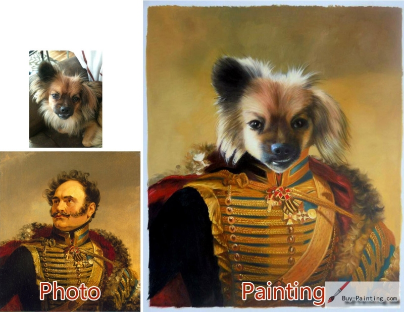 Custom oil portrait-Dog general