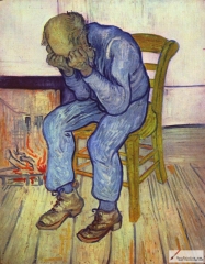 Sorrowing Old Man ('At Eternity's Gate'), 1890, Kröller-Müller Museum, Otterlo