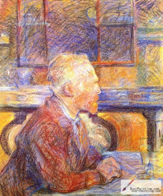 Henri de Toulouse-Lautrec, Portrait of Vincent van Gogh, 1887, pastel drawing,