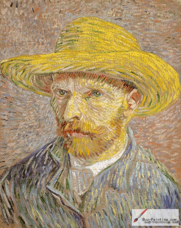 Self-Portrait with Straw Hat, Paris, Winter 1887/88, Metropolitan Museum of Art