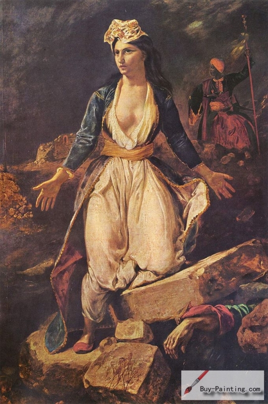 Greece on the Ruins of Missolonghi (1826), Musée des Beaux-Arts, Bordeaux