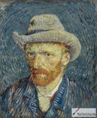 Self-Portrait with Grey Felt Hat, Winter, 1887/88