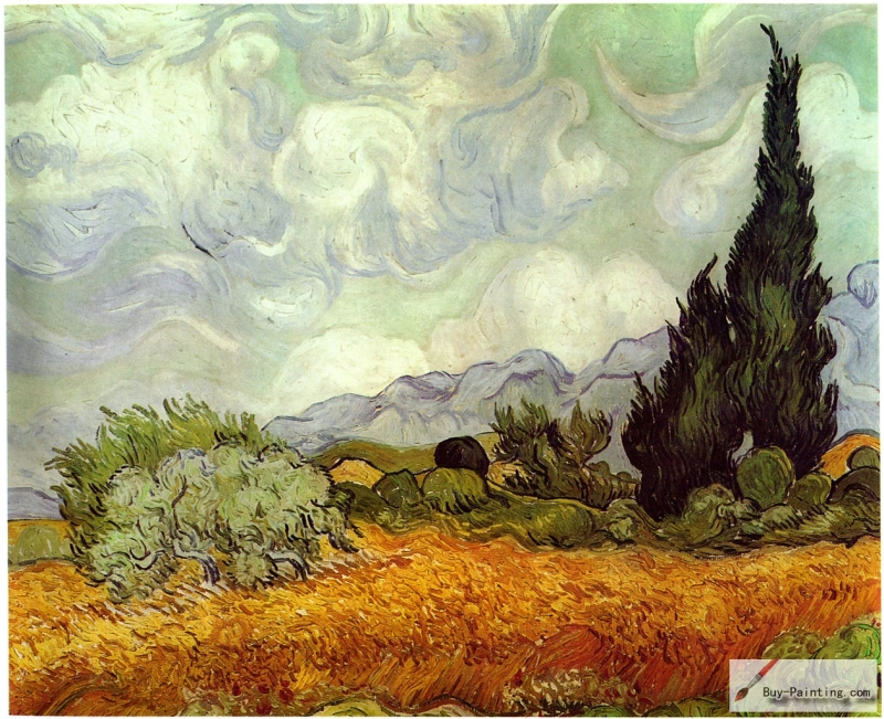 Wheat Field with Cypresses, 1889, National Gallery, London