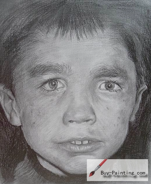 Custom Drawing-Little boy