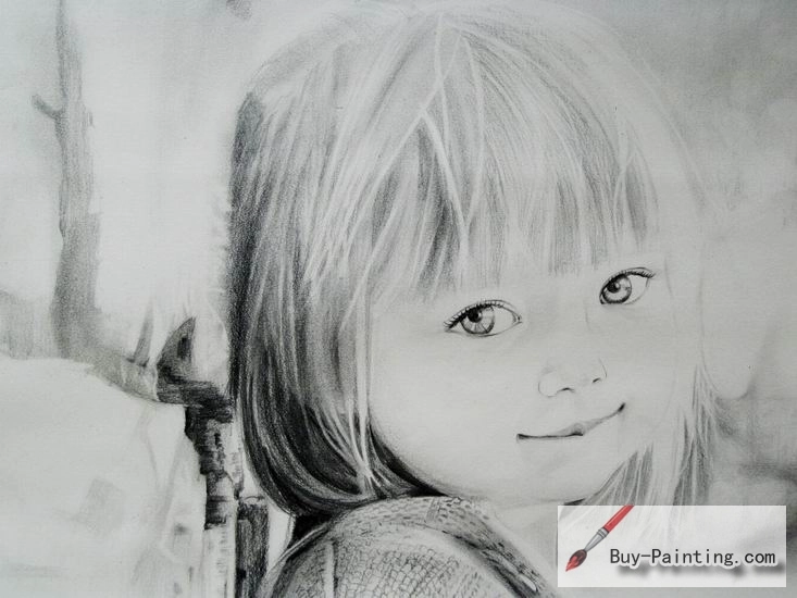 Custom Drawing-Beautiful girl