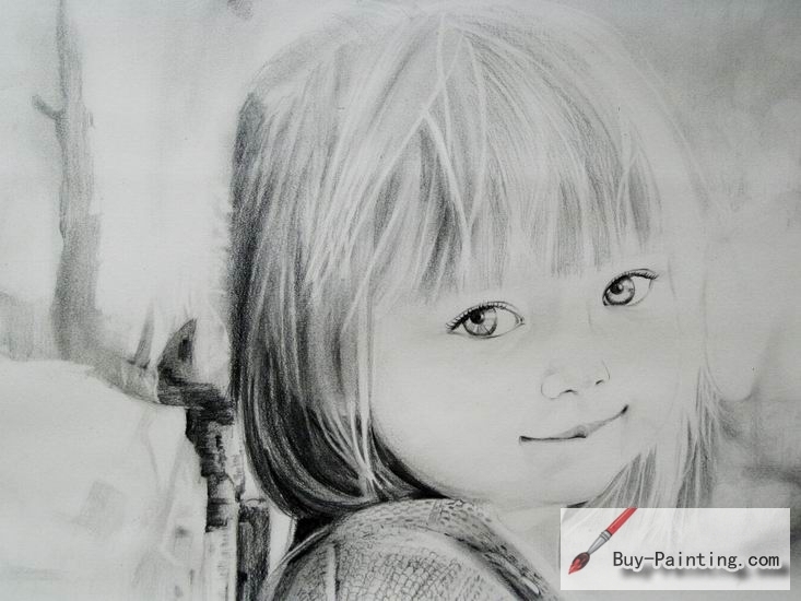 Custom Drawing-Beautiful girl
