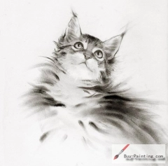 Custom Drawing-Impression of cat