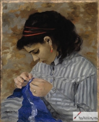 Lise Sewing, 1866, Dallas Museum of Art